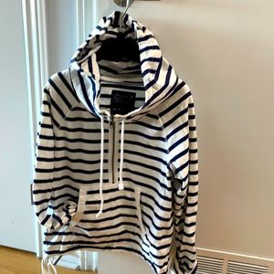 Navy Stripe Hoodie
